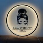 Custom 3D LED Logo Signage Backlit Wall Mounted Business Sign for Beauty Salon Clinic Reception Personalized Light Up Sign