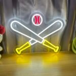 Baseball Neon Sign Dimmable Neon Baseball Sign for wall decor LED Baseball Neon Lights for Bedroom Boys Room Sport Club Bar Pub Men Cave Party Gift