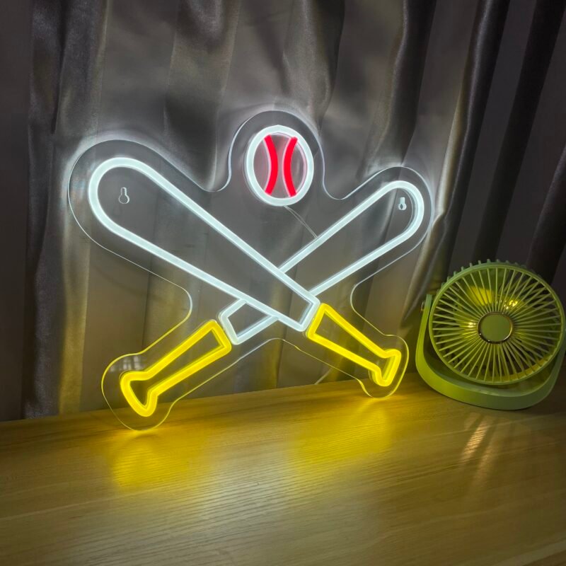 Baseball Neon Sign Dimmable Neon Baseball Sign for wall decor LED Baseball Neon Lights for Bedroom Boys Room Sport Club Bar Pub Men Cave Party Gift - Image 3