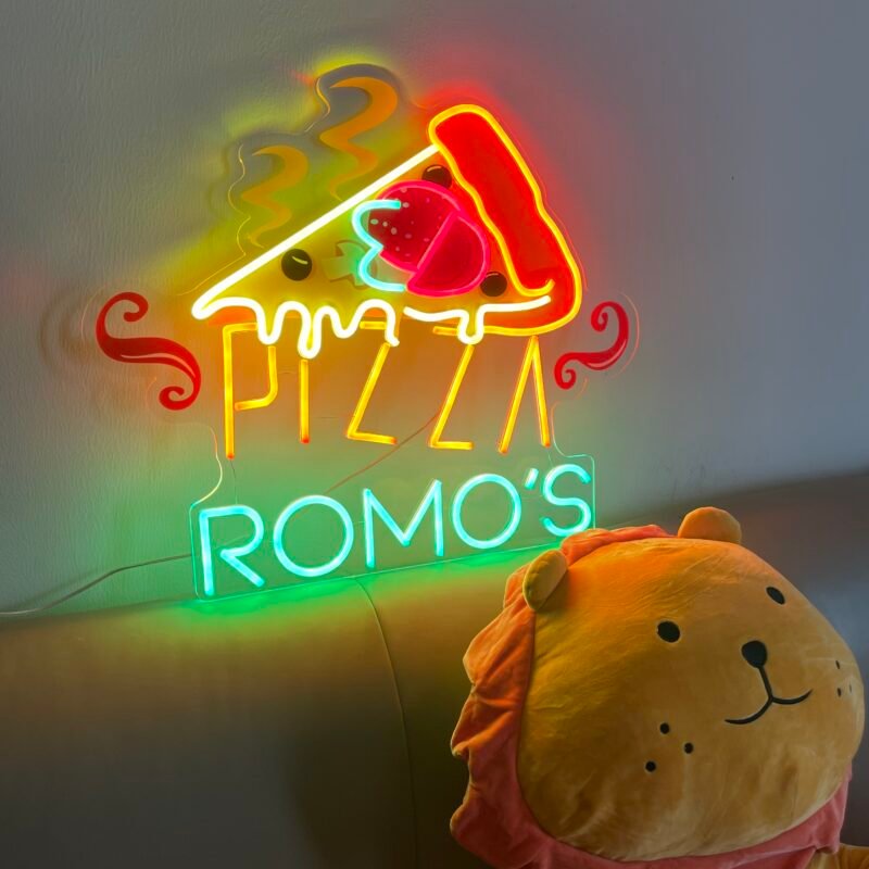 Pizza Led Neon Acrylic Artwork - Image 2