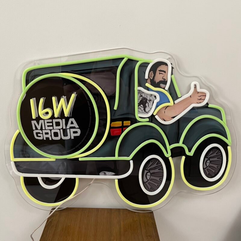 Sport car LED Neon Sign Light Pop Art - Image 6