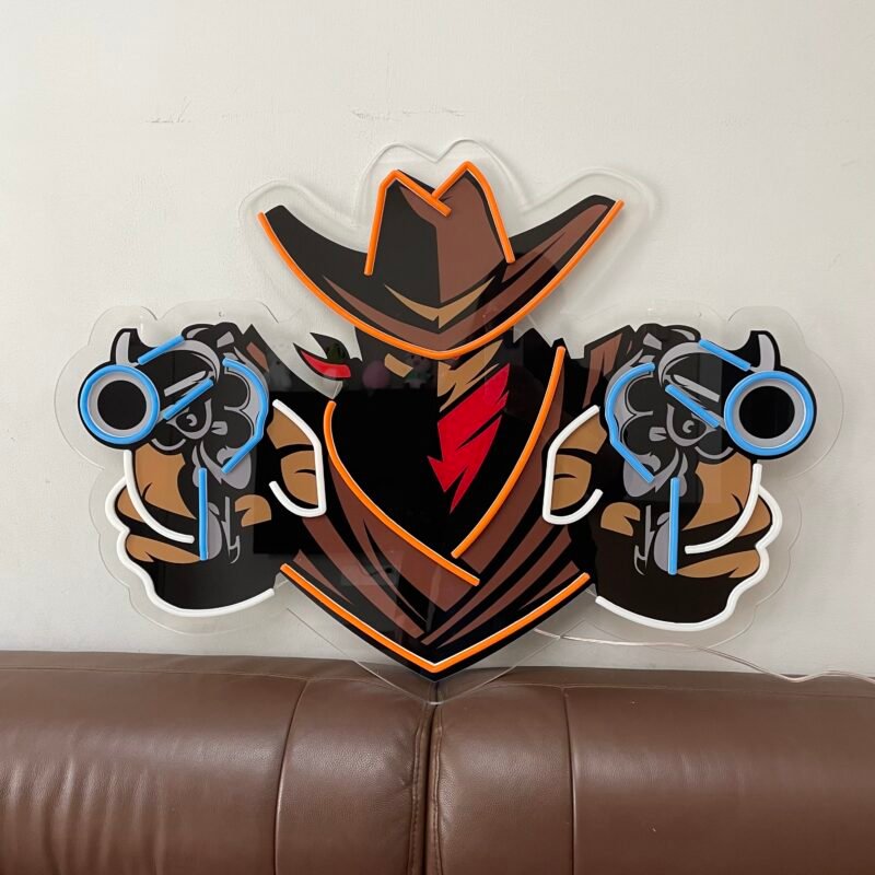 Aiming Guns LED Neon Sign Light Pop Art - Image 6