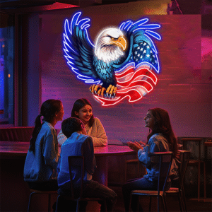 Eagle Flag Neon Sign Light Artwork